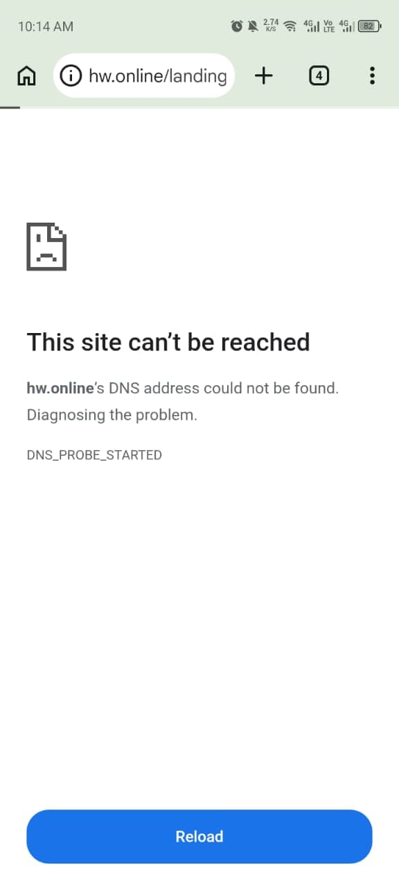 Headway website blocked by VowLock on Android